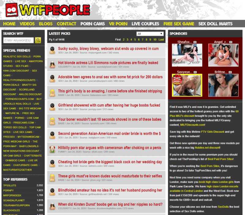 Wtfpeople review - BEST HARDCORE PORN SITES