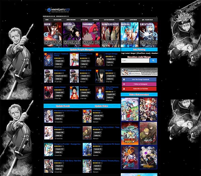 Mangaku Homepage